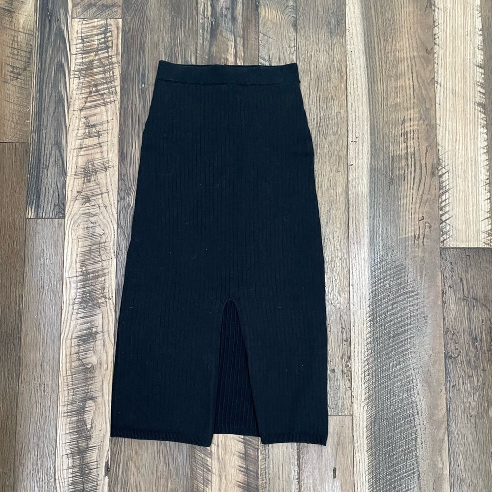 Free People Pencil ribbed knit skirt XS